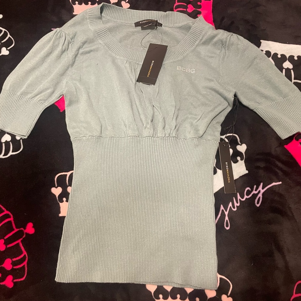 BCBG blue top